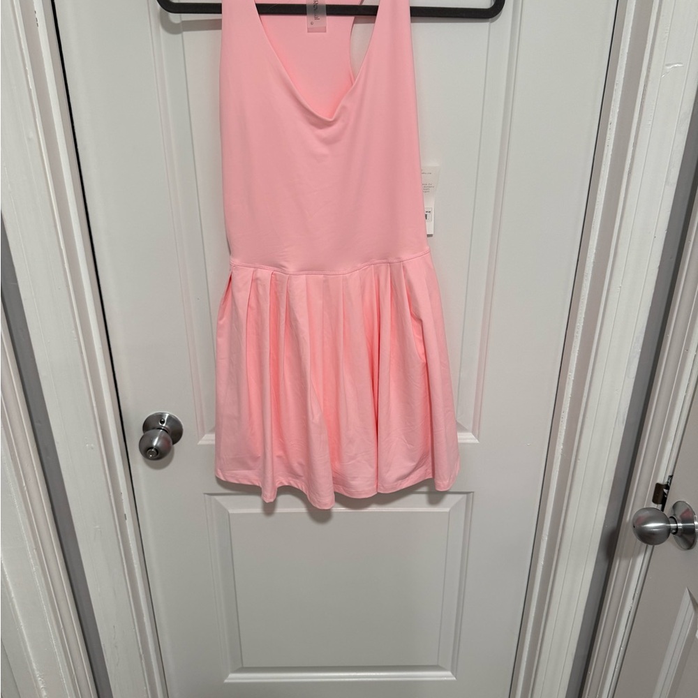 As Revival pink dress with built skorts